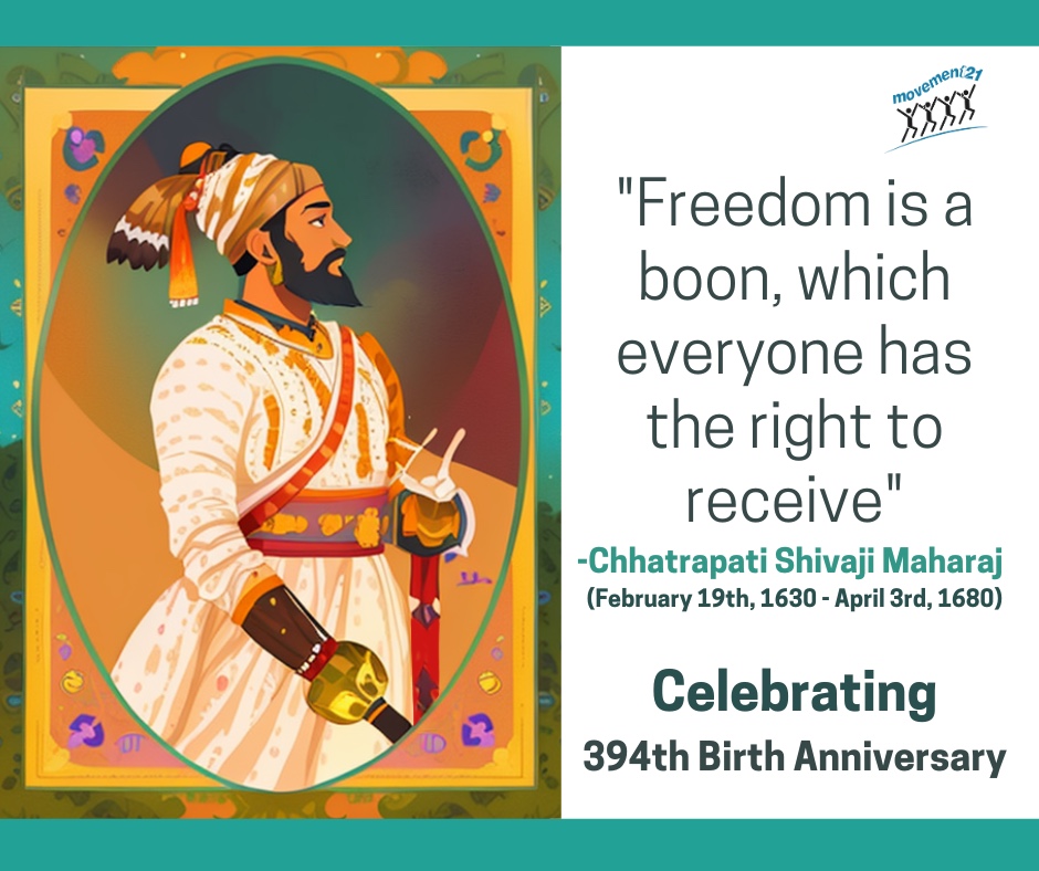 Celebrating Chhatrapati Shivaji Maharaj's 394th Birth Anniversary!

#ShivajiMaharaj_19Feb