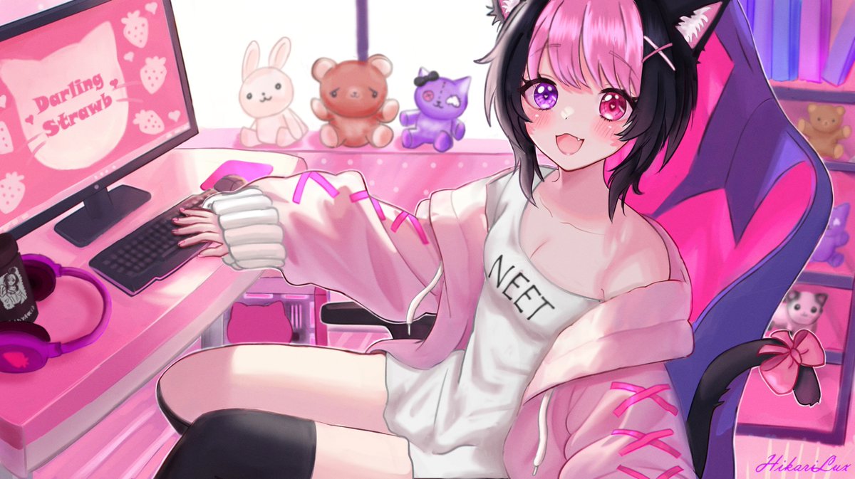 BucciJojo's tweet image. My entry for @darlingstrawbie contest, hope you&apos;ll like it! 💖
#strawbillust  #strawbcontest