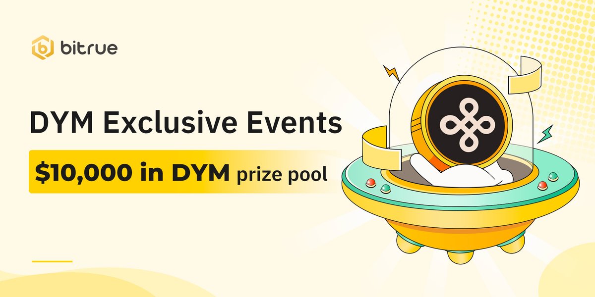 📈 $DYM/USDT trading is now live! 🎁 Participate in our exclusive event - deposit and trade to share a prize pool of 10,000 $USDT! 👉 Join now bitrue.com/land/Dymension…