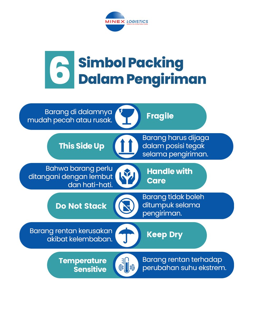 Cargominex's tweet image. Rahasia Simbol Packing: Temukan makna dari setiap simbol dan pastikan barang Anda tiba dengan selamat 📦🔍. Berkolaborasi dengan Minex Logistics untuk pengiriman tanpa khawatir! 🚚💨 #PengirimanAman #SimbolPacking #MinexLogistics

#minex #nexter #cargo #cargomurah #cargoudara