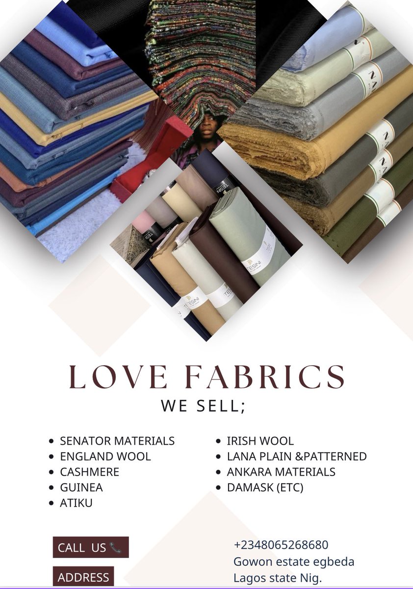 Ola___ife's tweet image. Good morning beautiful people 🫶why not stop and take a slide view on our media post for breathtaking , classy , unique quality and trendy fabrics.  You can definitely rely on our fabrics for whatever purpose or style you choose to make it ...
Purchase a fabric today and style to…
