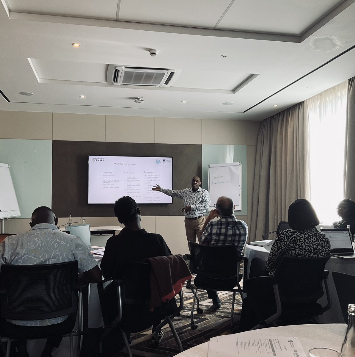 📍IDEAMAPS team is in Nairobi! Starting off the week hearing from Dr. @peter_pelias about the recent cross-sectoral workshops in Kano and Lagos, Nigeria where participants completed validation activities on an initial version of the data ecosystem platform #participatorymapping