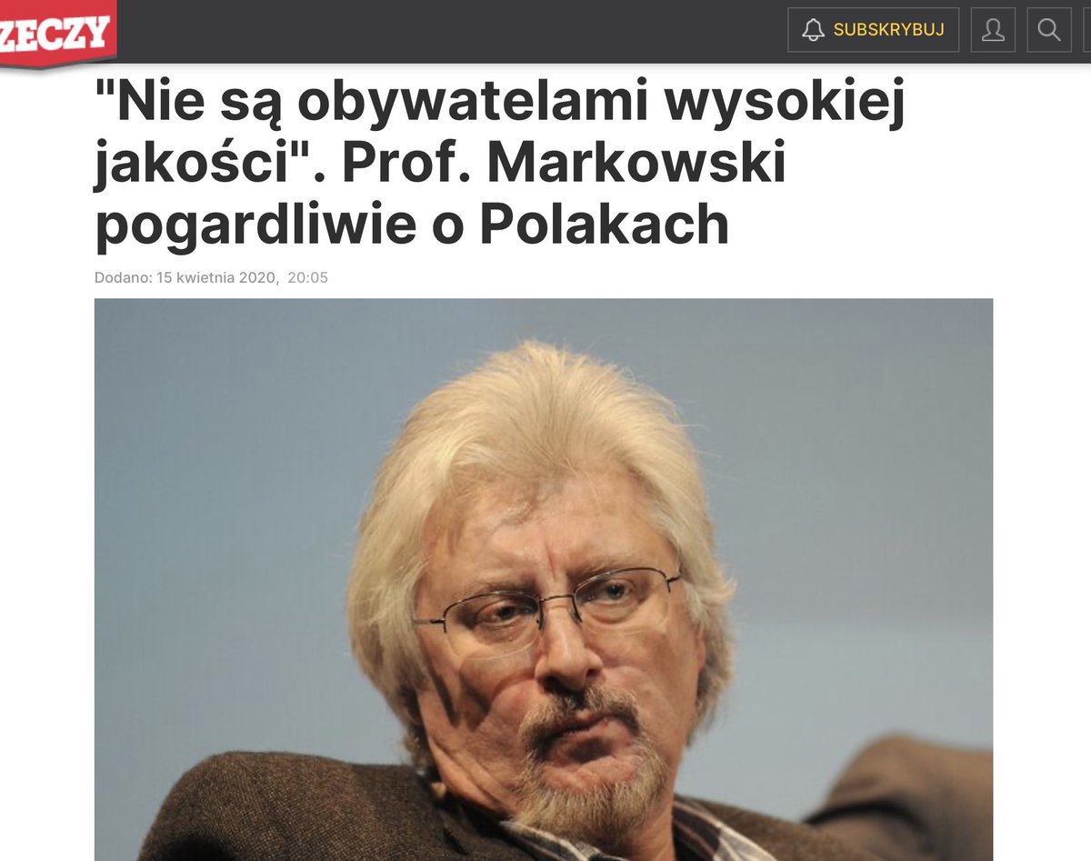 KrystPawlowicz's tweet image. Prof.R.MARKOWSKI z UW,znany „sympatyk” Polaków,
dla GazWyb.:
„Trzeba wysłać POLICJĘ do Trybunału Konstytucyjnego i 
WYPROWADZIĆ stamtąd SĘDZIÓW dublerów” i Prezes TK 
J.PRZYŁĘBSKĄ

Oto obecny poziom socjologii na stołecznym Uniwersytecie…
Poziom bejsbola w ręku pustego „karka”..