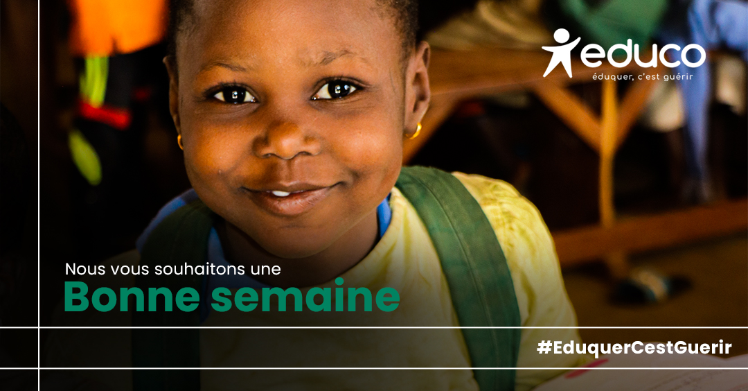 Que votre semaine soit emplie de joie et d'espoir, tel  le sourire d'un enfant 😊. #bonnesemaine #educo #eduquercestguérir