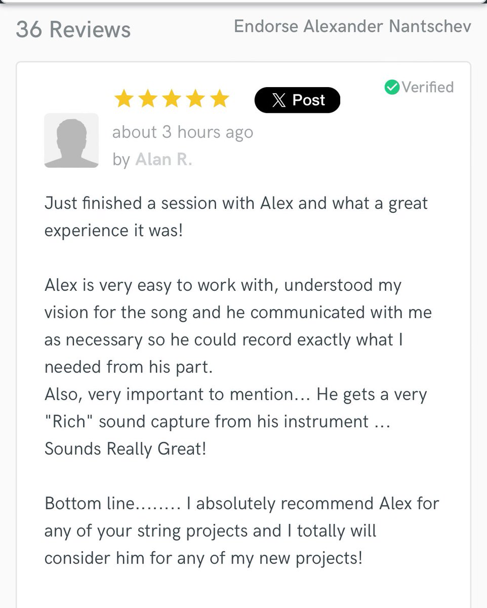 AlexNantschev's tweet photo. Thanks Alan for the kind words https://t.co/FZvPFGewl6 # # via @SoundBetterNow https://t.co/51WQK9JK4n