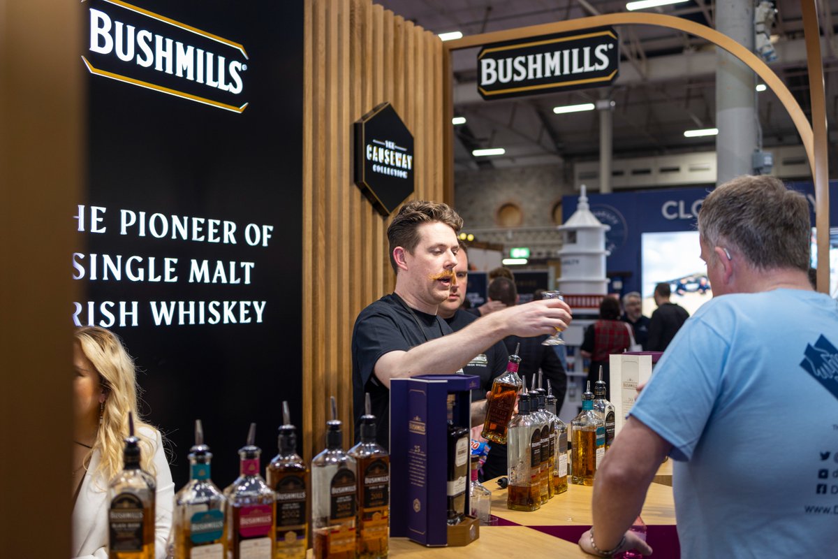 We are very excited to have the oldest licensed distillery in the world back at Whiskey Live Dublin. @BushmillsIRL produces some of the world's finest single malts, blending traditional styles with modern ideas. We are excited to see what they have in store for us this year!