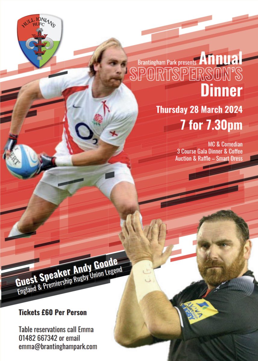 <a href="/AndyGoode10/">Andy Goode</a> really looking forward to a top night of entertainment with Goodey. Tables are selling well but we still have a few available. Any chance of a retweet Andy?