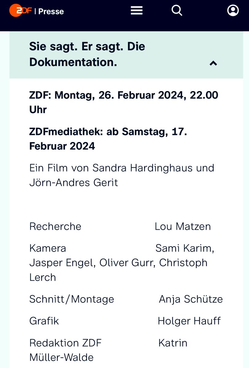 Im Anschluss an den @ZDF Fernsehfilm der Woche „Sie sagt. Er sagt.“ von Ferdinand von Schirach geht die Back-to-Back-Doku der Frage nach: Wie entsteht Wahrheit im Gerichtssaal? #recherche @SPIEGELTV