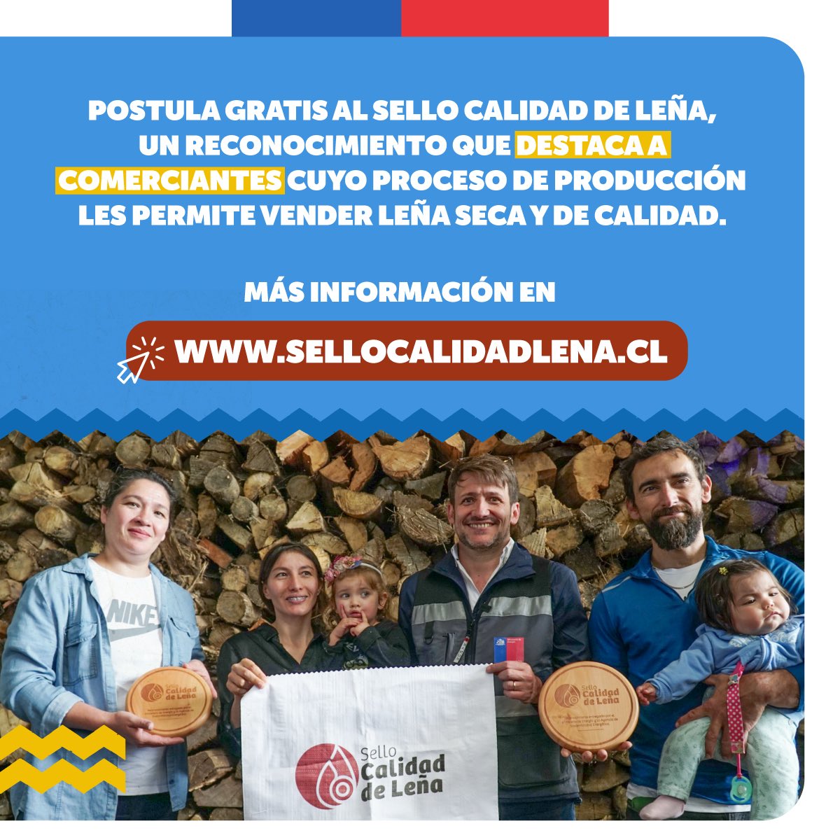 ¿Conoces el #SelloCalidadDeLeña? 🪵⚡️  

Es un reconocimiento que entregamos junto a la <a href="/Agencia__SE/">AgenciaSE</a>, y que está dirigido a comerciantes que se destacan por ofrecer un producto de calidad. ¿Cómo obtener este sello? 🤔

Postula en → sellocalidadlena.cl