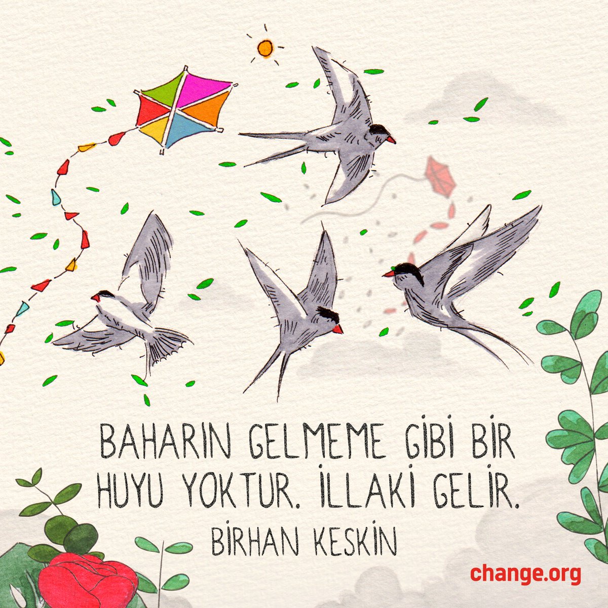 İlk cemre bugün havaya düştü 🍃🌸

'Baharın gelmeme gibi bir huyu yoktur. İllaki gelir.' - Birhan Keskin

#DeğişimMümkün

Çizim: Sercan Tunalı