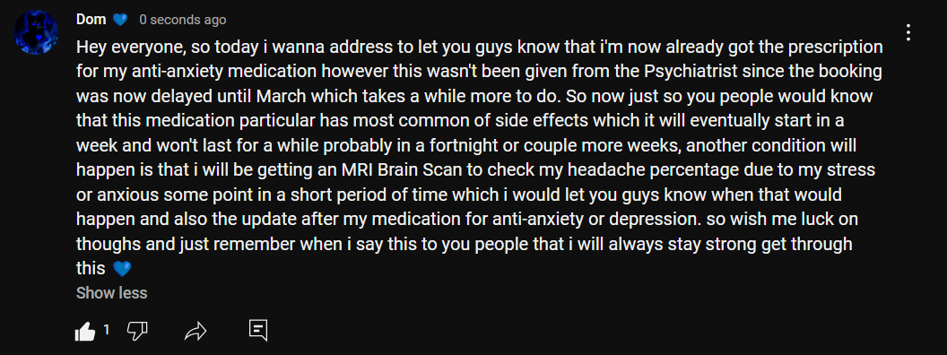RblxDom's tweet photo. Health update Feb 18th https://t.co/2Miot9jJQu