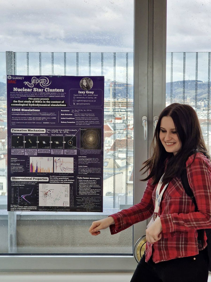 Excited to be in Vienna for the Building Galaxies from Scratch conference #astrobugs2024 - keep an eye out for my poster to learn about nuclear star clusters in the EDGE simulations ✨