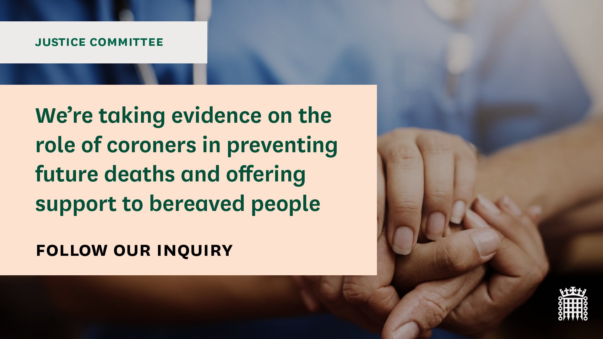 Justice Committee on X: We're taking evidence on Prevention of Future Death  reports as part of our Coroner Service inquiry. On Tuesday 20 Feb, we're  hearing from: @DebatINQUEST, @INQUEST_ORG @Richards_G_C @OrgCCSS 🔎