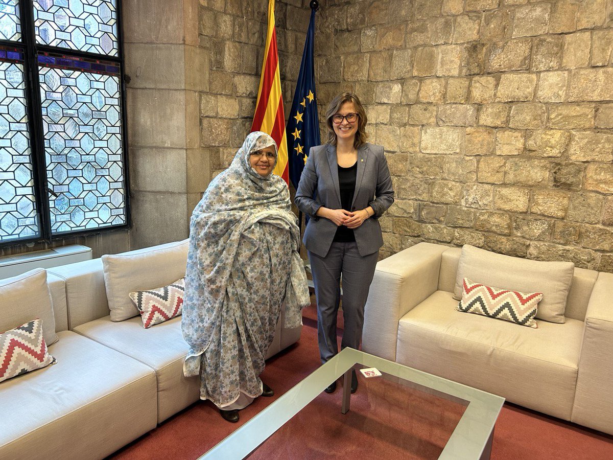 🤝 La consellera <a href="/MeritxellSerret/">Meritxell Serret Aleu</a> s'ha reunit amb la presidenta del Consell Regional de Nouakchott <a href="/NkttRegion/">جهة نواكشوط Région de Nouakchott</a>, capital de Mauritània, i presidenta de <a href="/UCLGAfrica/">CGLU Afrique</a>, Fatimetou Abdel Malick <a href="/ABDELMALICKf/">Fatimetou A.Malick</a>

Li ha traslladat l'experiència del <a href="/govern/">Govern de Catalunya</a> en l'aplicació de l’Agenda 2030