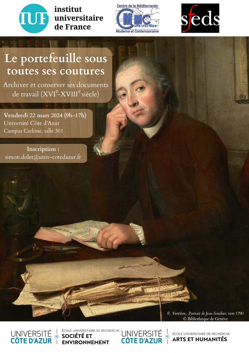 SimonDolet's tweet image. Le vendredi 22 mars aura lieu la JE "Le portefeuille sous toutes ses coutures (XVIe-XVIIIe siècle)". Au programme, politique et science avec @ferrerbartomeu @GuerreStephane @alexis_douchin @DorotheeRusque et Daniel Fischer🚨 N'hésitez pas à m'écrire pour suivre en distanciel 🚨