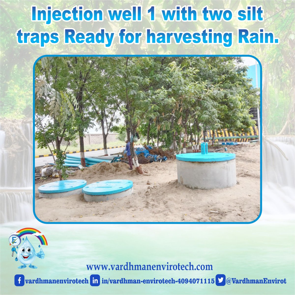 Make it Rain ready… March - June are extremely critical months for us - as the dry season allows us to construct hope for our communities - #rainwaterharvesting structures! Vardhman Envirotech believes in #catcheverydrop when it falls and where it falls.