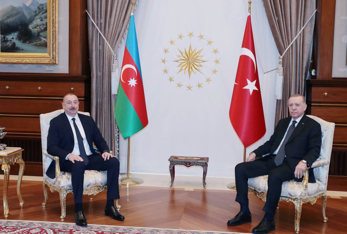 🇦🇿🇹🇷 Photos highlighting the #President of the Republic of #Azerbaijan Ilham Aliyev`s one-on-one meeting with President of the Republic of #Türkiye Recep Tayyip Erdogan. #CaliberAz #news #politics #caliber