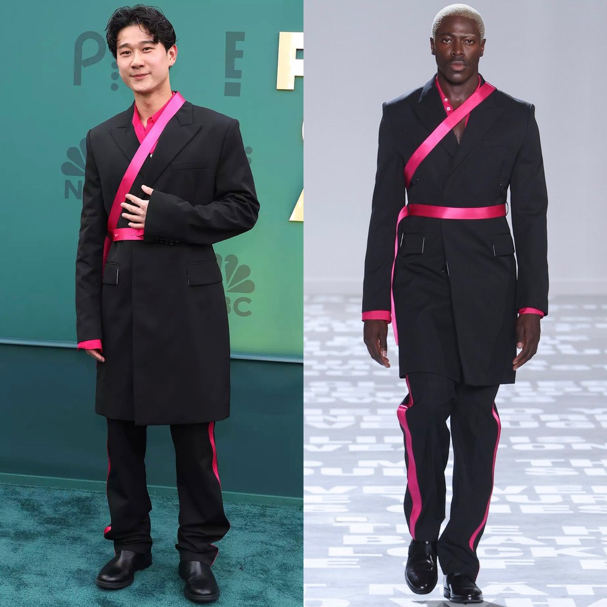dequemeolook's tweet photo. Sam Li de Helmut Lang Verão 2024 no “People’s Choice Awards 2024”. #PCAs #SamLi #HelmutLang 📸 Getty Images / Vogue Runway https://t.co/5SM1LJuQbt