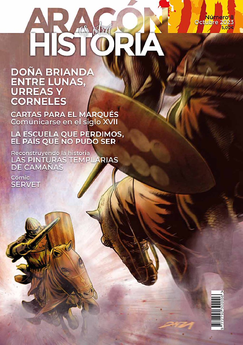 Todavía en tu quiosco o librería de cabecera el nº 8 de la revista #AEOH con portada de David Daza, cómic de Javier Marquina y textos de <a href="/ana_segura/">Ana Segura Anaya</a> , Miguel Mena <a href="/miguelmenazgz/">Miguel Mena</a> , Rubén Sáez Abad, Eloy Morera Gracia..., entre otros. Y muy pronto, la nº 9. 
#aragonesotrahistoria