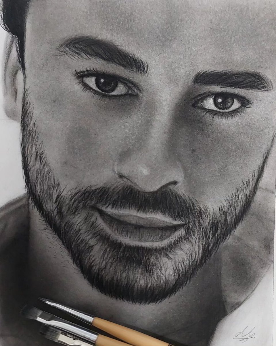 Bir kez de ben böyle onu çizmek istedim,ilk deneyimimdi ama güzel oldu bence✨ #gökhanalkan