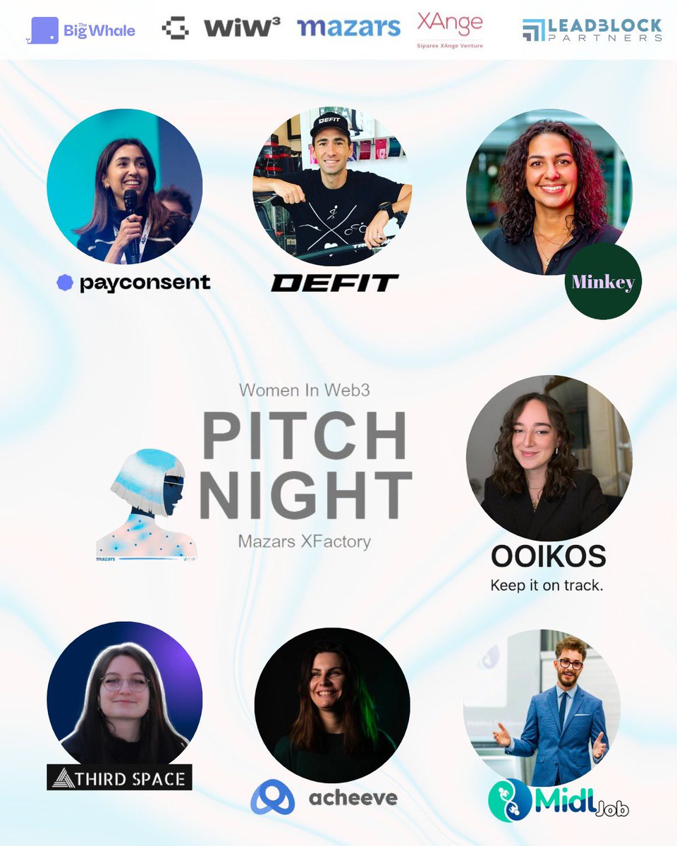 Jeff ⚡️🔊 🐸⛳️🏌️🇫🇷 (@jeffwangolf) on Twitter photo 🎙️Come and join us tonight for the PITCH NIGHT by <a href="/wiw3_community/">WIW3 - Women in Web3</a> & @MazarsGroup
Discover different projects, stories & take the opportunity to network afterwards 🥂
<a href="/payconsent/">Payconsent</a> <a href="/DEFITofficial/">DEFIT</a> minkey.fr
Ooikos ThirdSpace Acheeve MidlJob
#web3 #tech #Startup 🎙️Come and join us tonight for the PITCH NIGHT by <a href="/wiw3_community/">WIW3 - Women in Web3</a> & @MazarsGroup
Discover different projects, stories & take the opportunity to network afterwards 🥂
<a href="/payconsent/">Payconsent</a> <a href="/DEFITofficial/">DEFIT</a> minkey.fr
Ooikos ThirdSpace Acheeve MidlJob
#web3 #tech #Startup