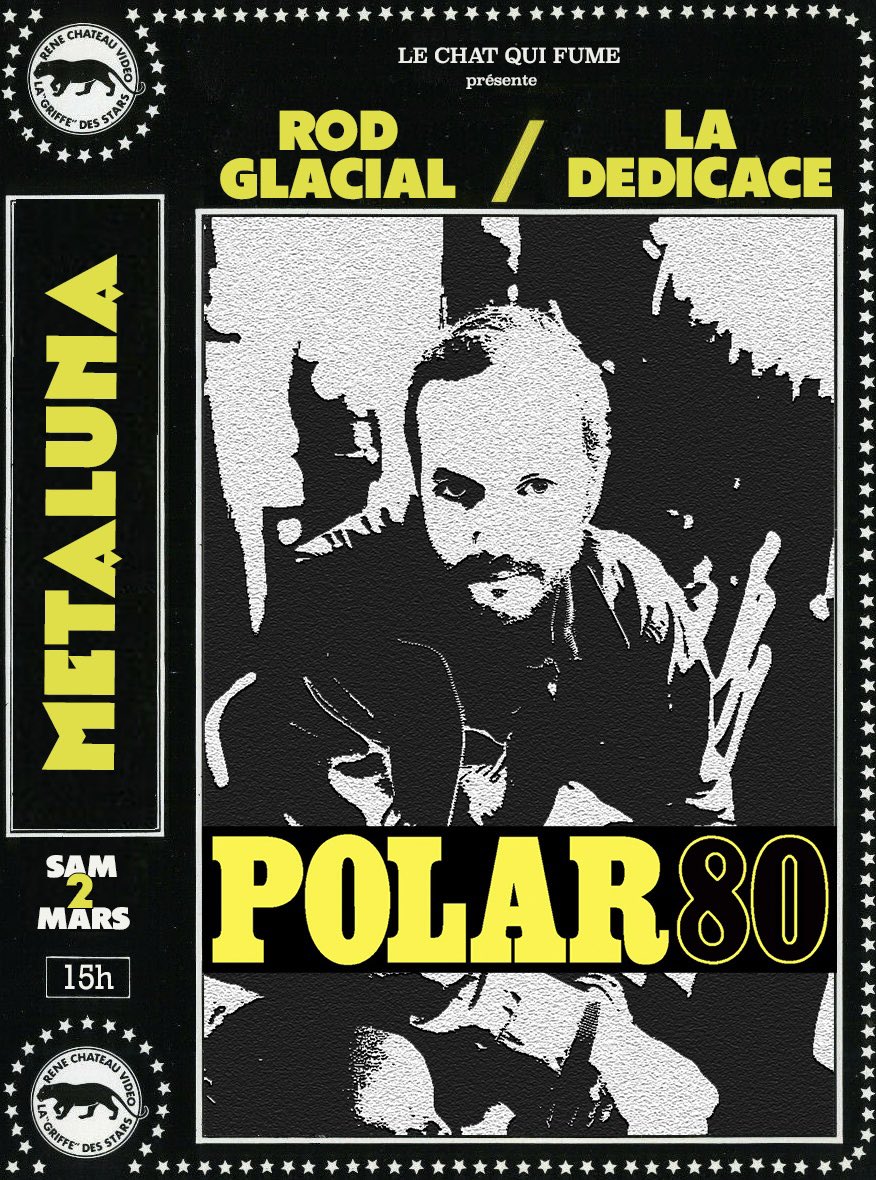 RodGlacial's tweet photo. En hommage à René Chateau 
#polar80 @lechatquifume @MetalunaProd https://t.co/Tq2Z5V49E6