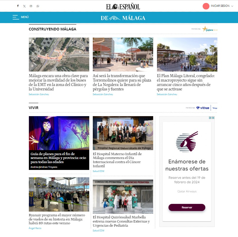 malaga_ee's tweet photo. 💻En EL ESPAÑOL #deMálaga estamos de estreno: hoy sale a la luz el nuevo diseño de nuestra página.

Más limpio, más visual, más interactivo. Más tuyo. 

https://t.co/oymhCpYVIu https://t.co/qAOh1LLtkF