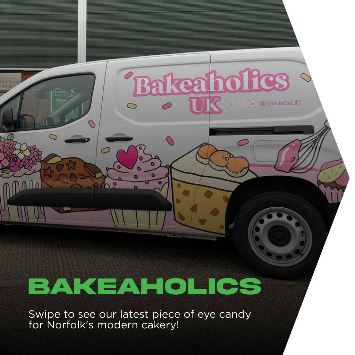 imprint_signs's tweet image. Unwrap the sweetest ride in Norfolk! 🧁

It was a pleasure working with @BakeaholicsUK on their van's redesign and we're so pleased they're thrilled with it!

#Bakeaholics #VehicleWrap #VehicleSignage #Collab #Norwich