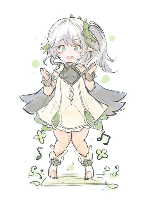 ナヒーダがタンタンするだけのお絵描き 