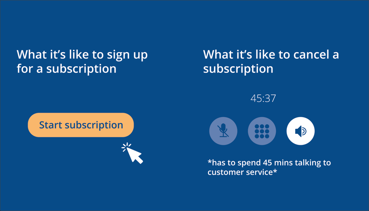 CitizensAdvice's tweet photo. You shouldn't have to jump through hoops to end a subscription.
It should be easy, we’re calling for an end to #SubscriptionTraps.
https://t.co/h4TX9CaDUy https://t.co/LUWaLRA9Pb