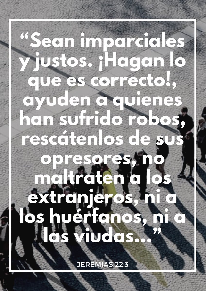 La Biblia nos lleva a hacer lo correcto en todo momento. A ayudar a las personas y no a maltratarlas. Y más aún si tienes un puesto de influencia.

Amén.