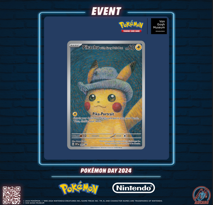 Zeer trots om te mogen aankondigen dat we samenwerken met The Pokémon Company en Nintendo om jou vanaf vrijdag 23 februari t/m dinsdag 27 februari een volledige Pokémon Day ervaring te bieden in de MediaMarkt Amsterdam ArenA E-Room! 

Meer info volgt op woensdag in een video!