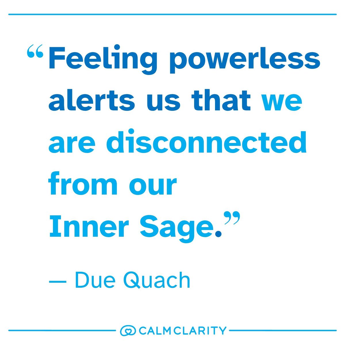 CalmClarityOrg's tweet image. Explore & Apply:
Whenever you feel powerless, connect to your Inner Sage and allow yourself to be a channel for wisdom, love, and power to manifest a greater purpose.
#PresidentsDay #neuroscience #mindhacking #mindfulness #inspiration #ShiftIntoBrain3 #CalmClarity #DueQuach
