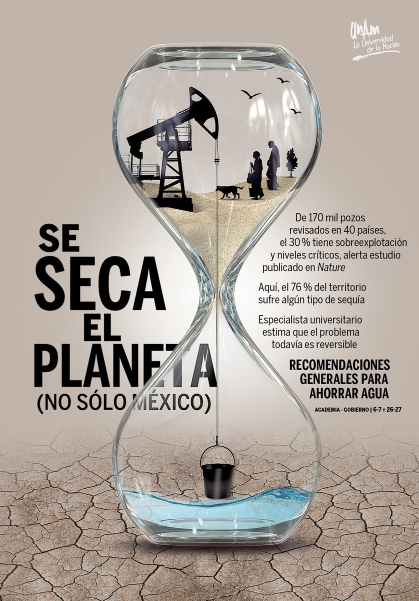 UNAM_MX's tweet photo. Se seca el planeta. #Contraportada @Gaceta_UNAM > https://t.co/wHk41BjnK1 https://t.co/YH5wguVu2H