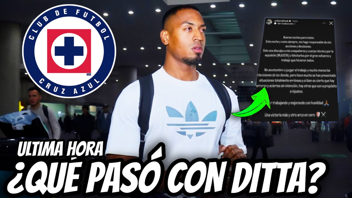 AzuladosMX's tweet photo. ❌🏆WILLER DITTA CONFIRMA ESTA BRUTAL NOTICIA PARA LOS CEMENTEROS 
👉https://t.co/Rob2heDCQV https://t.co/SbwvcK1oAv