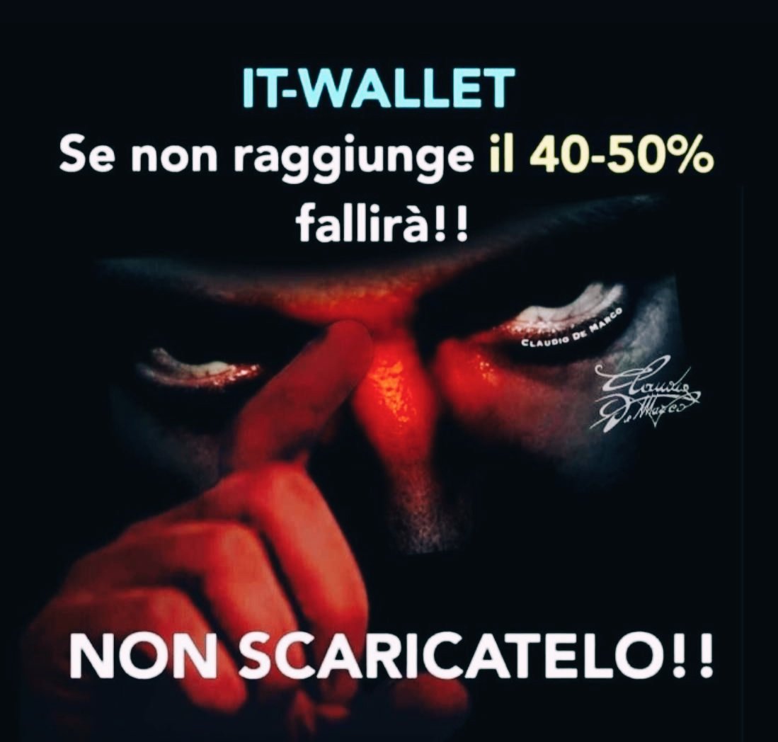 Fuck #ITWallet 🤬