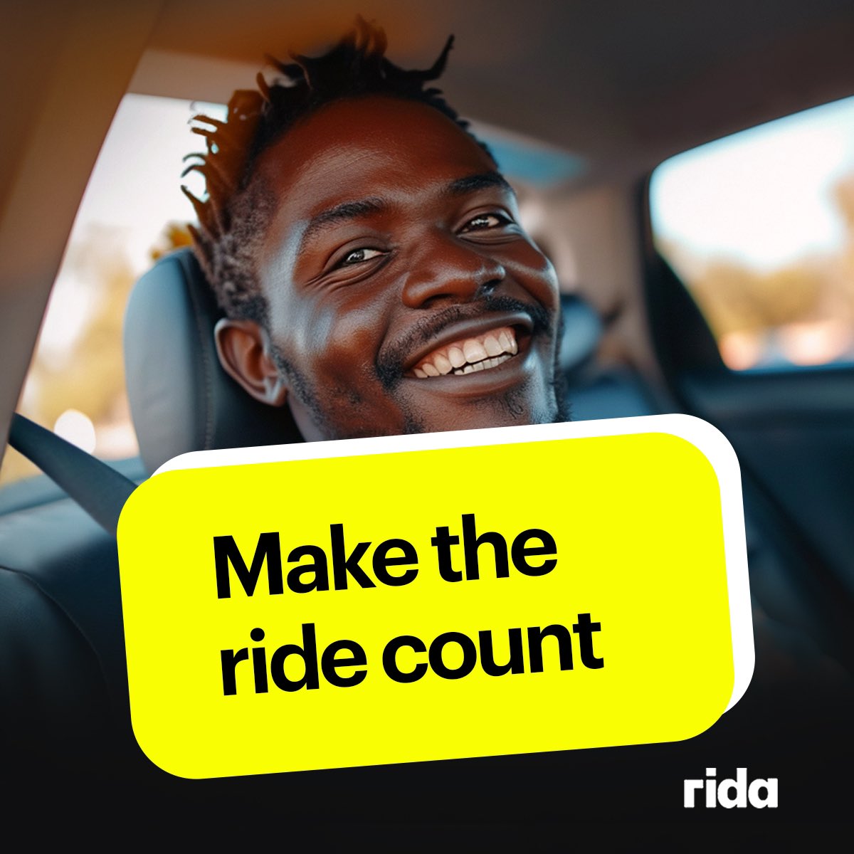 Sometimes a trip is all it takes to seal the deal. Pay less as you move around your city. Download Rida App in App Store and Google Play 🚙 #RidaApp