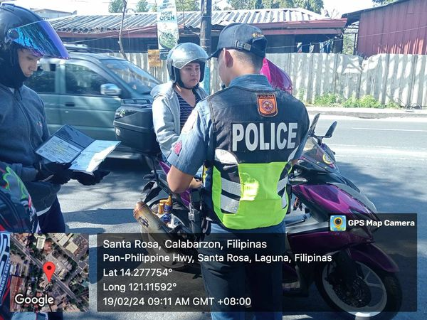 Starosa_Police's tweet photo. At about 9:00 AM of February 19, 2024, Mobile SR-06, Mobile SR-12, SWAT personnel of Sta Rosa CCPS under the supervision of PLTCOL DWIGHT F FONTE JR, Acting, Chief of Police, conducted Checkpoint at Roseville Subdivision Brgy. Dita, City of Santa Rosa, Laguna. https://t.co/w6zvQMVKjo
