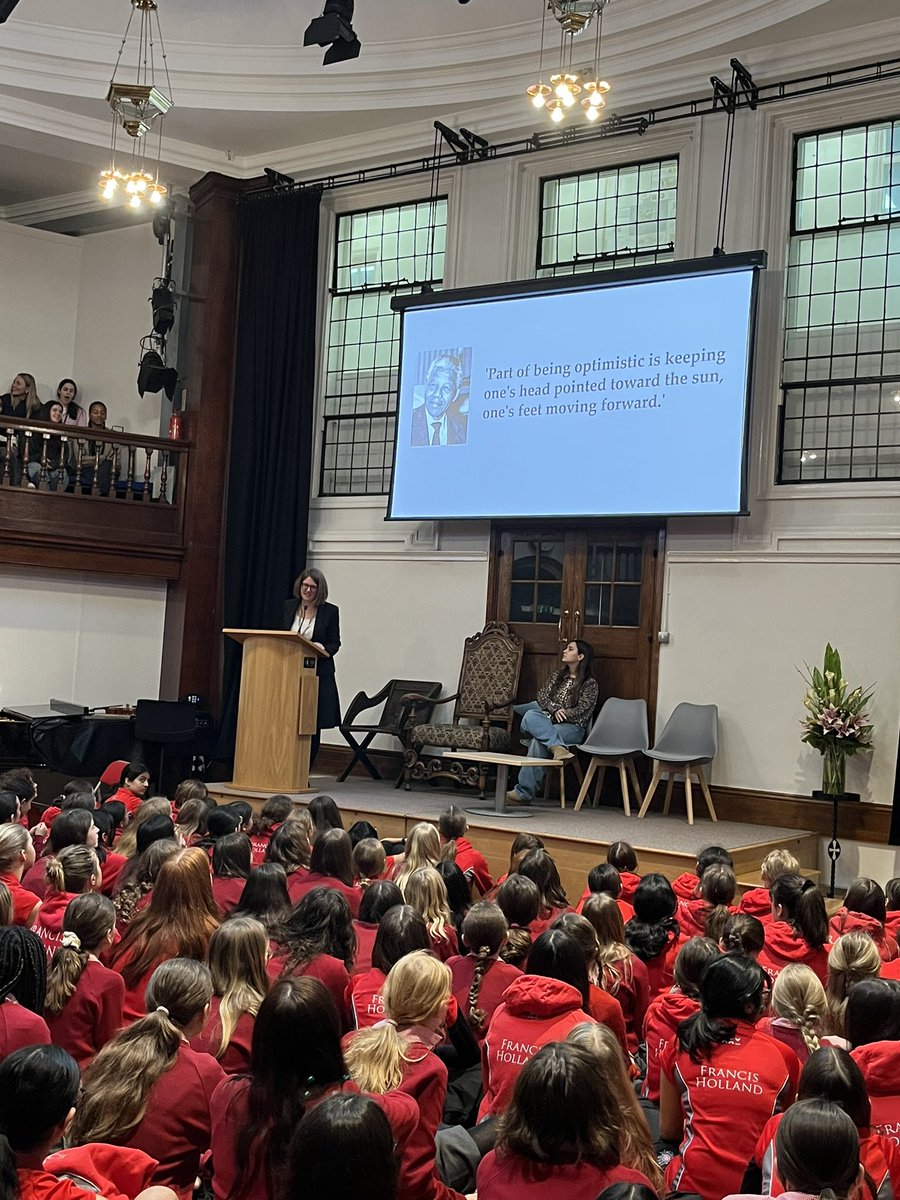 FHSRegentsPark's tweet photo. A very warm welcome back to the #FHSCommunity for the second half of the Spring Term! This morning we enjoyed an assembly from @FHSRPHead on the importance of self-efficacy, the power of taking action and the strength of positive thinking. #Perseverance 🙌👍 https://t.co/ENiCHpHXl0