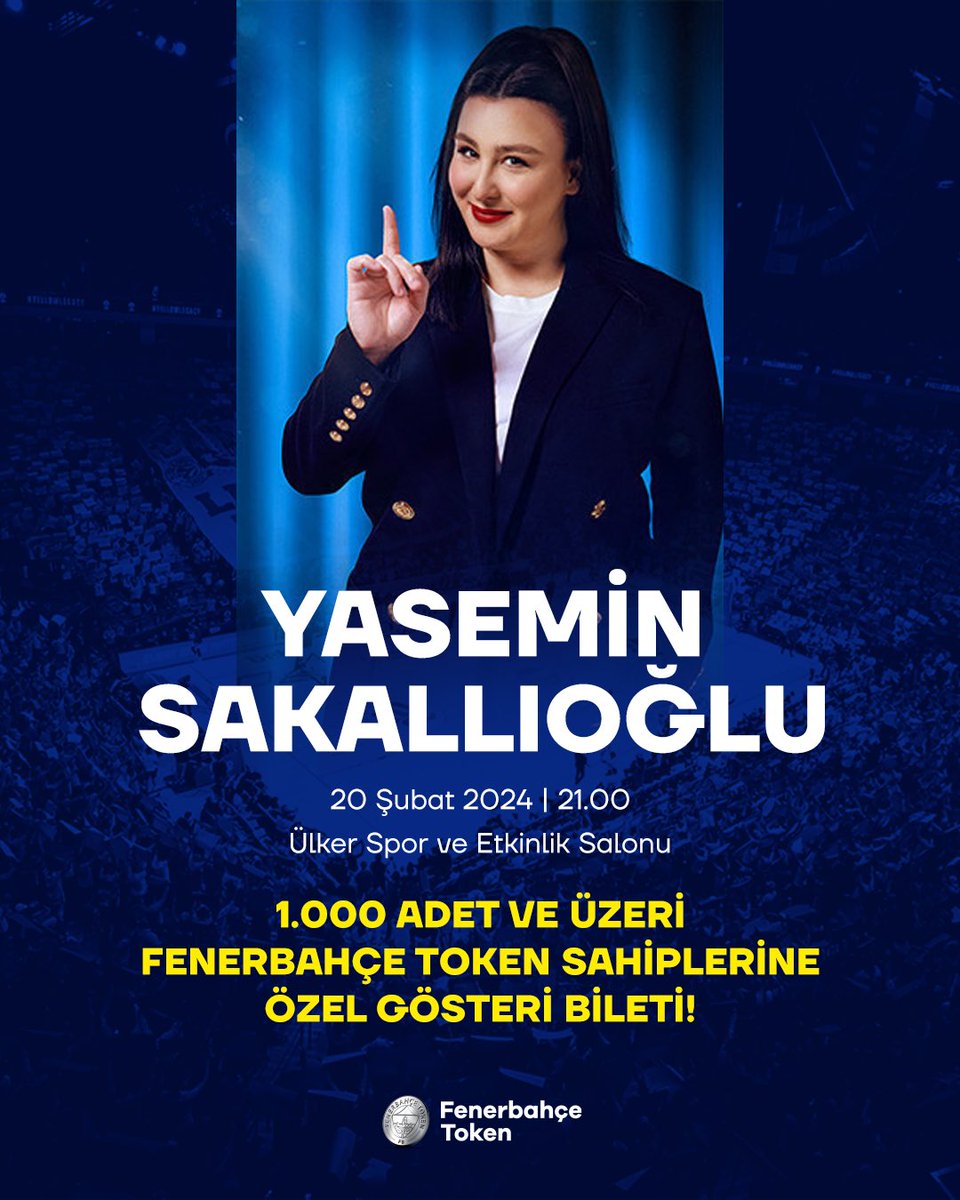 🎭 1000 adet ve üzeri FB Token sahiplerini Yasemin Sakallıoğlu'nun gösterisini locadan izlemeye davet ediyoruz! 📲 FBSK Super App güncel sürümünü telefonuna yükle, uygulama içerisinde yer alan FB Token sekmesine tıkla; Paribu cüzdanını eşleştir. ⏳Bugün 17.30’da FBSK Super…