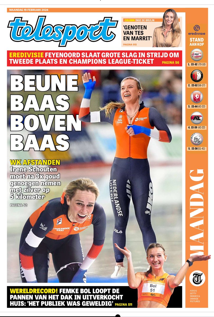 JaapStalenburg's tweet image. Ik denk dat @MartintenHove en zijn team bij #teamiKO de commerciële waarde van hun ploeg  behoorlijk hebben opgekrikt na wereldtitels van @bartswings en #joybeune. Klein budget, grote prestaties. #schaatsen .