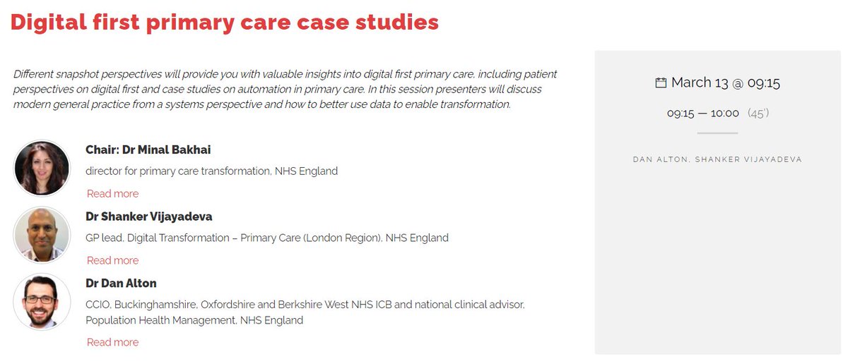 Digital Health (@digitalhealth2) on Twitter photo ๐#Rewired24 session announcement๐
Digital first primary care case studies.
With <a href="/MinalBakhai/">Minal Bakhai</a>, <a href="/NHSEngland/">NHS England</a>, Dr Shanker Vijayadeva, NHS England, <a href="/DrDanAlton/">Dan Alton</a>, Buckinghamshire, Oxfordshire and Berkshire West NHS ICB and NHS England.
FULL SESSION๐
digitalhealthrewired.com/class/digital-โฆ ๐#Rewired24 session announcement๐
Digital first primary care case studies.
With <a href="/MinalBakhai/">Minal Bakhai</a>, <a href="/NHSEngland/">NHS England</a>, Dr Shanker Vijayadeva, NHS England, <a href="/DrDanAlton/">Dan Alton</a>, Buckinghamshire, Oxfordshire and Berkshire West NHS ICB and NHS England.
FULL SESSION๐
digitalhealthrewired.com/class/digital-โฆ