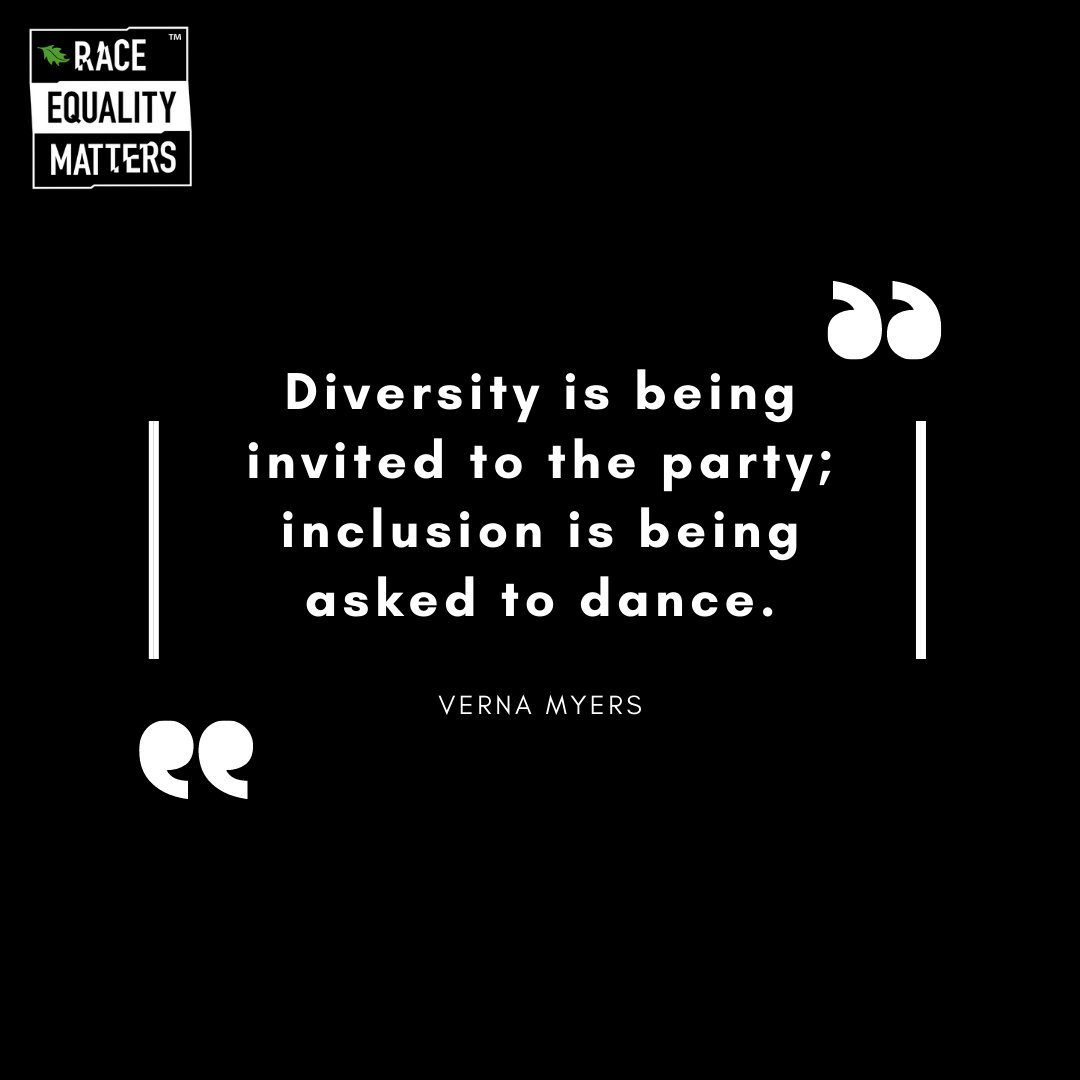 #Diversity and #Inclusion go hand in hand. To truly tackle race inequality, an organisation must strive to making both a fundamental part of its framework.

Register to join the REM community to access free resources: raceequalitymatters.com/register/

#ActionDrivesChange