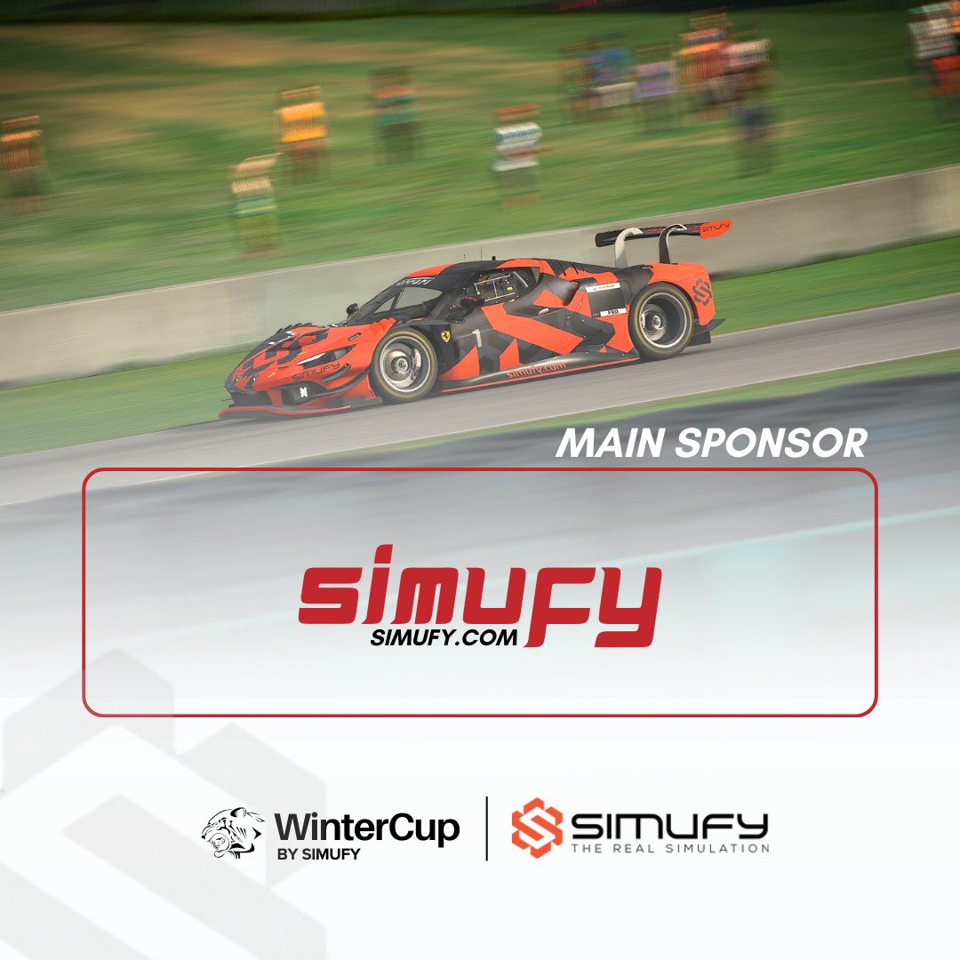 WinterCUP 2024!🏁

Es un placer anunciar a Simufy <a href="/simufy/">Simufy</a> como MAIN SPONSOR del evento, con un apoyo incondicional van a poner varios premios para los participantes🔥🔥.

“Encuentra todo lo que necesitas para tu setup y eleva tu experiencia a otro nivel.”

Simufy.com