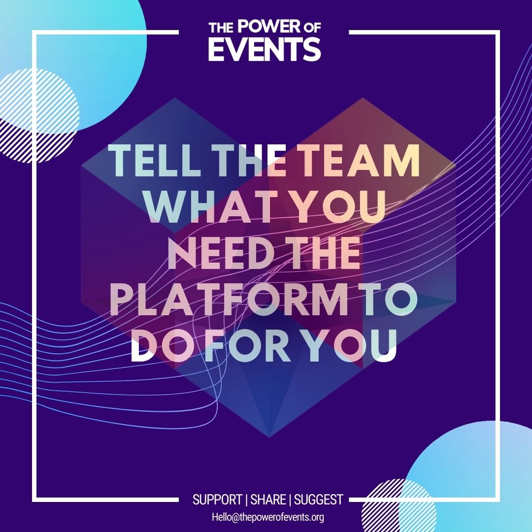 Get involved today by contacting the team at hello@thepowerofevents.org

Explore the platform now at thepowerofevents.org

#evetprofs #eventsUK #thepowerofevents