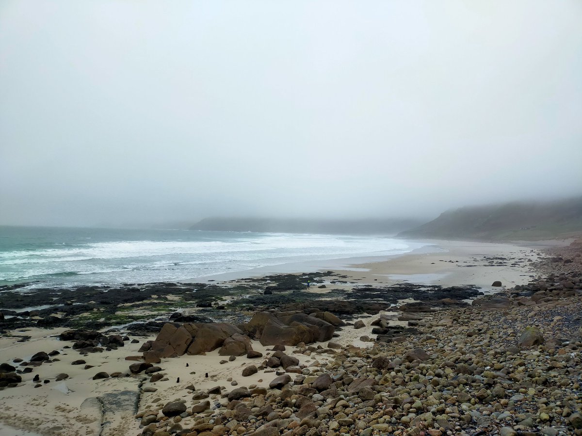 A misty Monday morning to you all. A day off so a walk from Porthcurno to Sennen cove (Providing the bus can spot me in the gloom!)