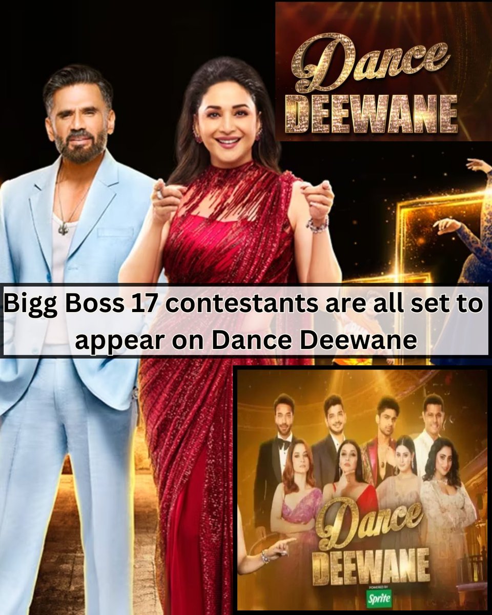#BiggBoss17 contestants are all set to feature in #DanceDeewane.
#AbhishekAvengers #MunawarFaruqui #Madhuri 
#AnkitaLokahande #VickyJain #MannaraChopra #MannaraKiTribe