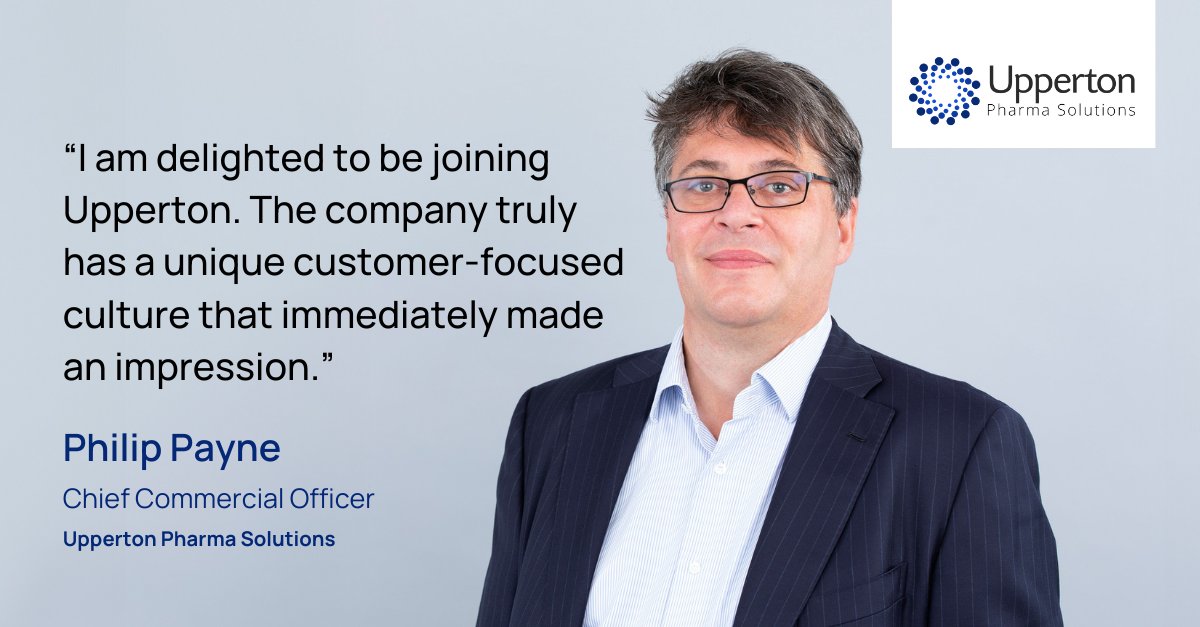 We are delighted to share another milestone in our growth with the appointment of Philip Payne as Chief Commercial Officer (CCO). Read the full press release 🔽 upperton.com/upperton-appoi… #CDMO #Pharma #Growth