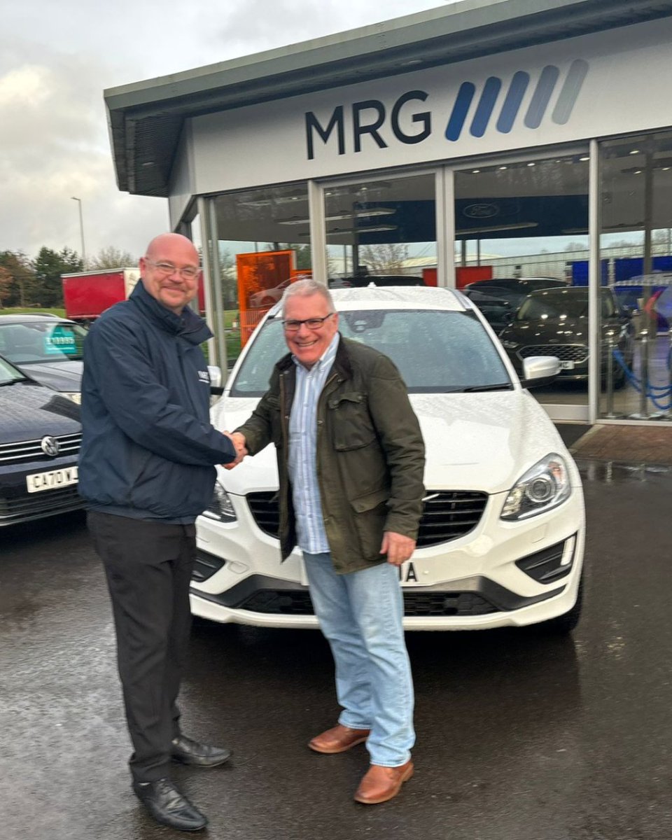 Cheers to your new wheels! 🎉 John recently collected his new #VolvoXC60 from Colin!

Thank you for choosing MRG #Chippenham. Happy driving! 🚗