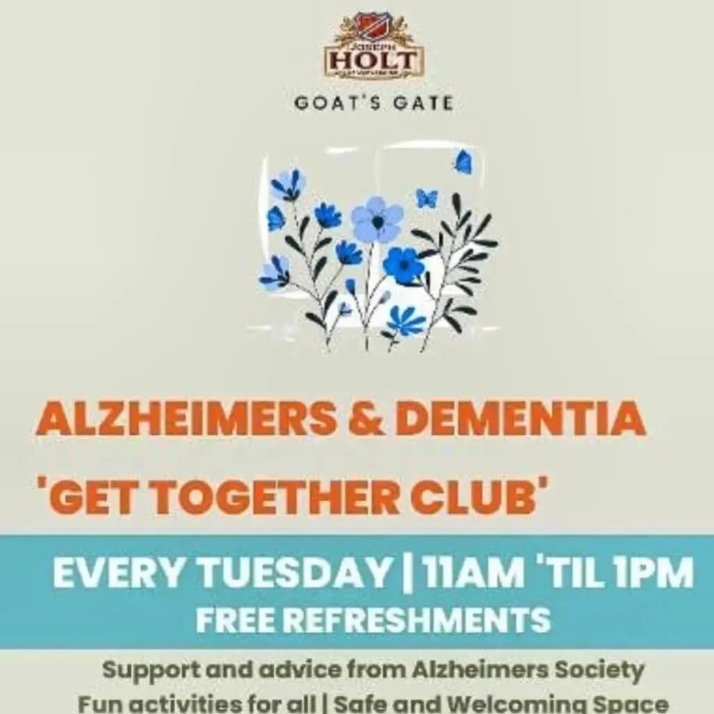 older_team's tweet image. Come &amp;amp; join The Get Together Club tomorrow morning 11am until 1pm for a chat and free refreshments

⏰11am - 1pm
📍 Goats Gate, 83 Radcliffe New Road, Whitefield